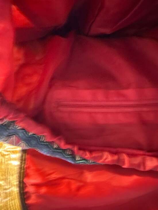 Mudd Boho Aztec Pattern Canvas Rucksack Backpack - Picture 3 of 3